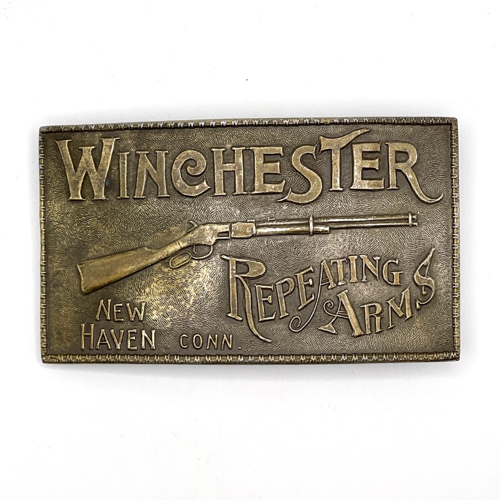 Winchester Repeating Arms Brass Belt Buckle